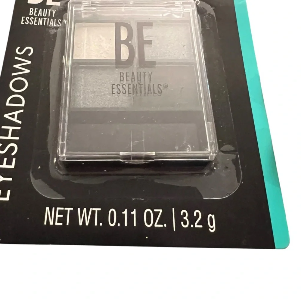 BE Beauty Essentials‎ Eyeshadow 4 Color Palette NEW SMOKY Blue Grey Ivory